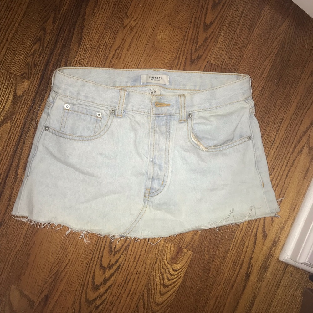 Denim mini skirt